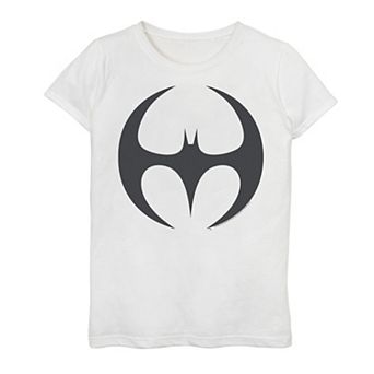 Girls 7-16 DC Comics Slim Batman Chest Logo Graphic Tee