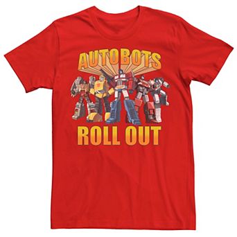 Men's Transformers Group Shot Autobots Roll Out Tee