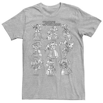 Men's Transformers Sketches Stack Tee