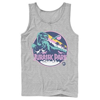 Men's Jurassic Park Retro Rex Scene Tank Top