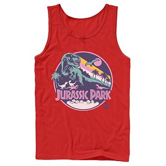 Men's Jurassic Park Retro Rex Scene Tank Top