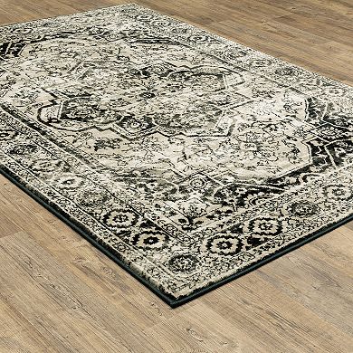 StyleHaven Genova Distressed Medallion Area Rug