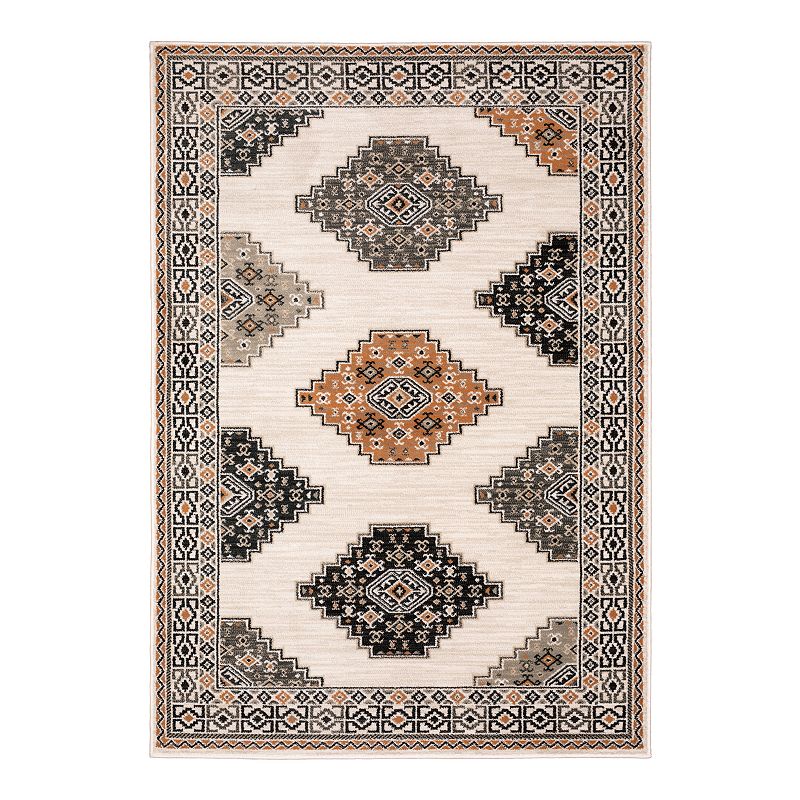 StyleHaven Genova Southwest Medallions Area Rug, Beig/Green, 10X13 Ft