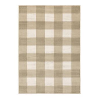 StyleHaven Genova Gingham Plaid Area Rug