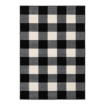 StyleHaven Genova Gingham Plaid Area Rug