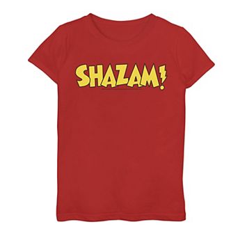 Girls 7-16 DC Comics Shazam Bold Text Logo Graphic Tee