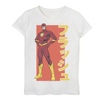 Girls 7-16 DC Comics The Flash Bold Kanji Portrait Graphic Tee