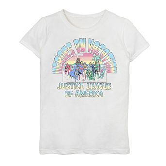 Girls 7-16 Justice League Dc Surf Back Graphic Tee