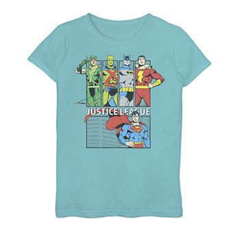Girls 7-16 DC Comics Justice League Panels Graphic Tee