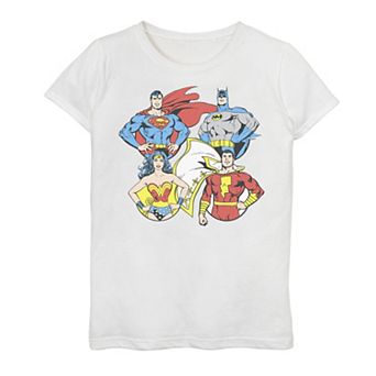 Girls 7-16 Justice League Justice Heros Graphic Tee