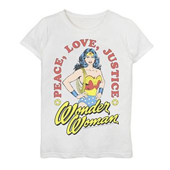 Girls 7-16 Wonder Woman Woman Of Peace Graphic Tee