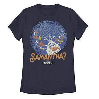 Disney's Frozen 2 Olaf Juniors' Samantha Circle Portrait Tee