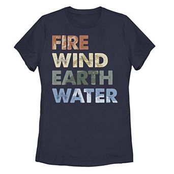 Disney's Frozen 2 Juniors' Element Text Stack Fill Tee