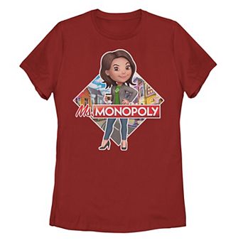 Juniors' Ms. Monopoly Logo Tee