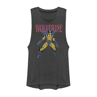 Juniors' Marvel X-Men Wolverine Classic Portrait Muscle Tank Top