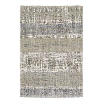 StyleHaven Ashytn Distressed Stripe Shag Area Rug
