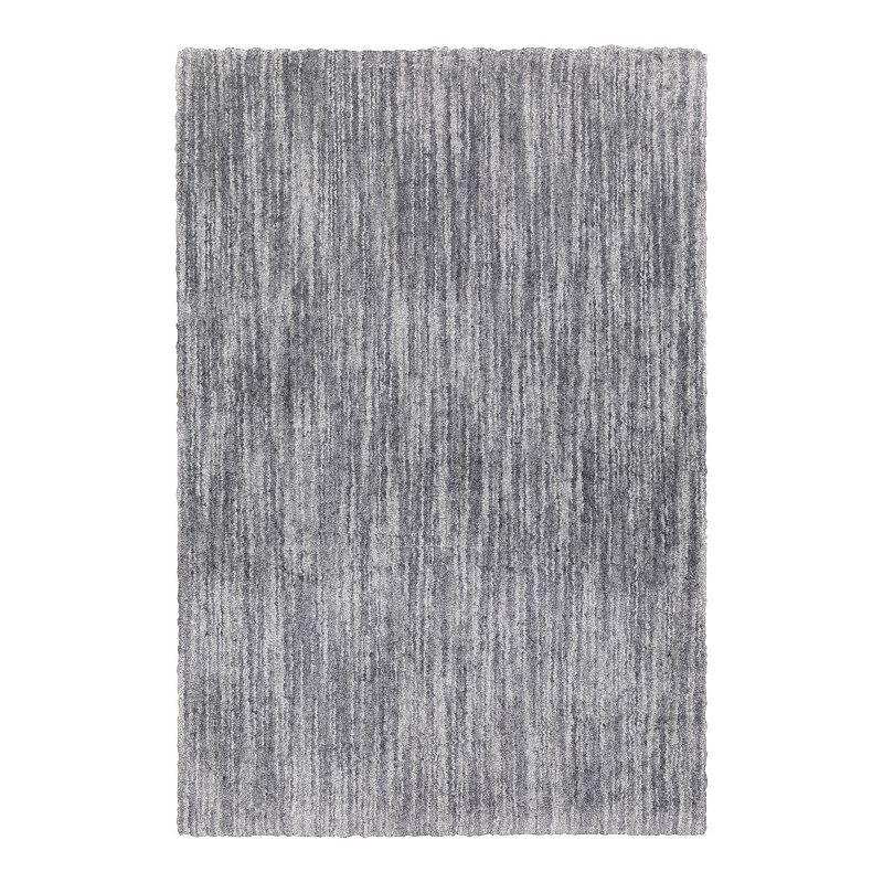 StyleHaven Ashtyn Distressed Solid Shag Area Rug, Grey, 2X7.5 Ft