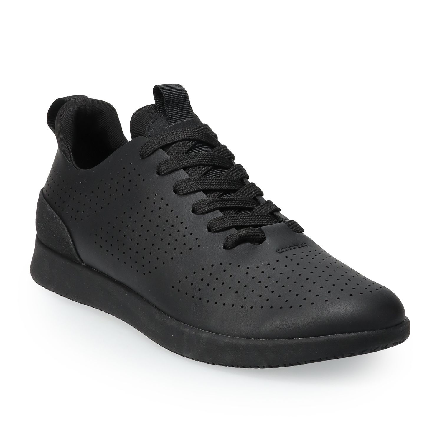 kohls black non slip shoes