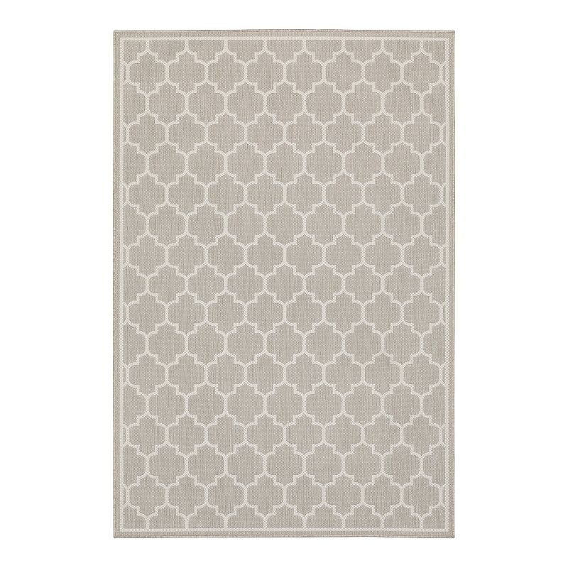 StyleHaven Porter Trefoil Indoor Outdoor Area Rug, Grey, 10X13 Ft