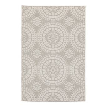 StyleHaven Porter Circles Indoor Outdoor Area Rug