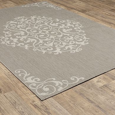 StyleHaven Porter Medallion Indoor Outdoor Area Rug