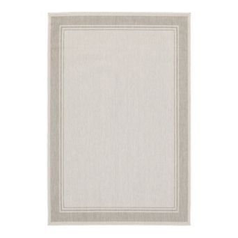 StyleHaven Porter Solid Border Indoor Outdoor Area Rug