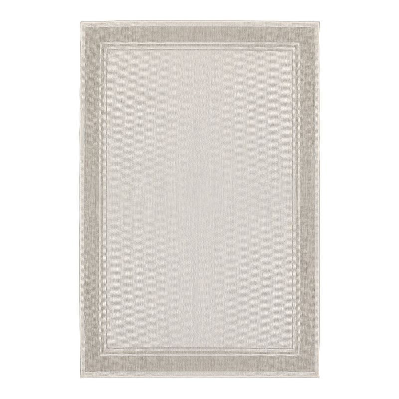 Sphinx Portofino Area Rug 6765W Outdoor Ivory Flat Bordered 5  3  x 7  3  Rectangle