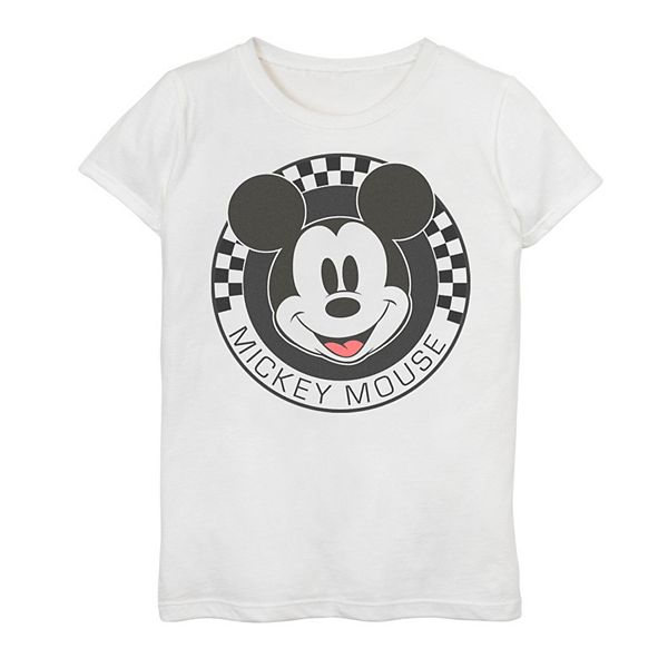 Disney's Mickey And Friends Girls 7-16 Mickey Mouse Checkerboard Circle ...