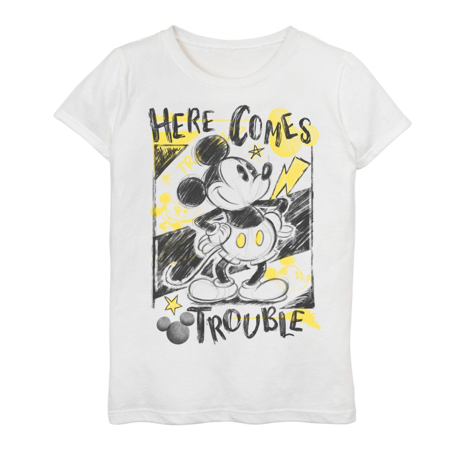 Image for Disney 's Mickey Mouse Girls 7-16 Here Comes Trouble Graphic Tee at Kohl's.