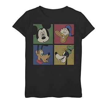 Disney's Mickey And Friends Girls 7-16 Classic Group Comic Panels Graphic Tee
