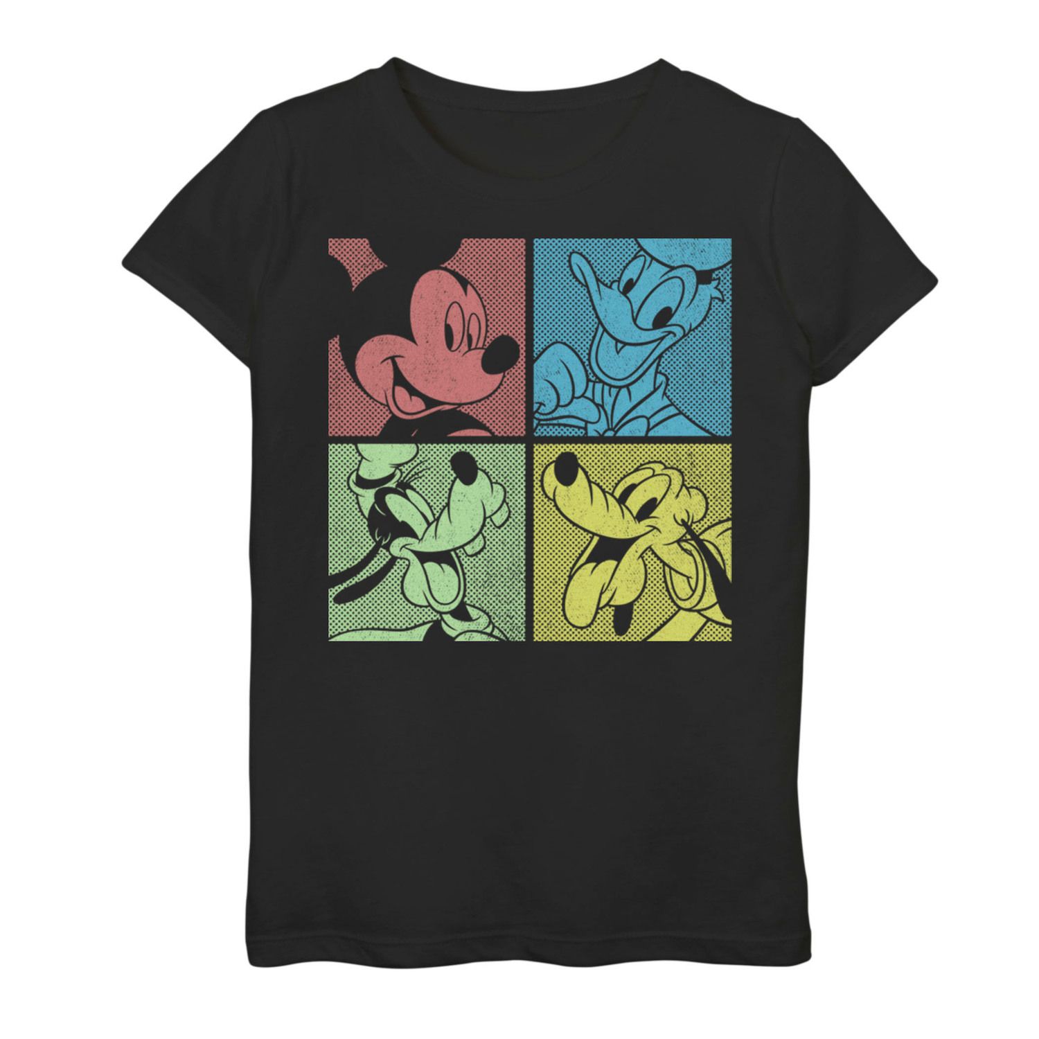 Image for Disney s Mickey Mouse & Friends Girls 7-16 Group Shot Comic Panels Graphic Tee at Kohl's.