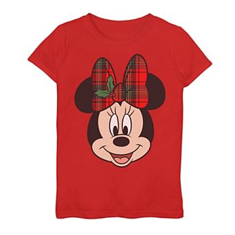 Disney's Minnie Mouse Girls 7-16 Christmas Bow Graphic Tee