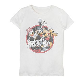 Disney's Mickey And Friends Girls 7-16 Classic Group Shot Graphic Tee
