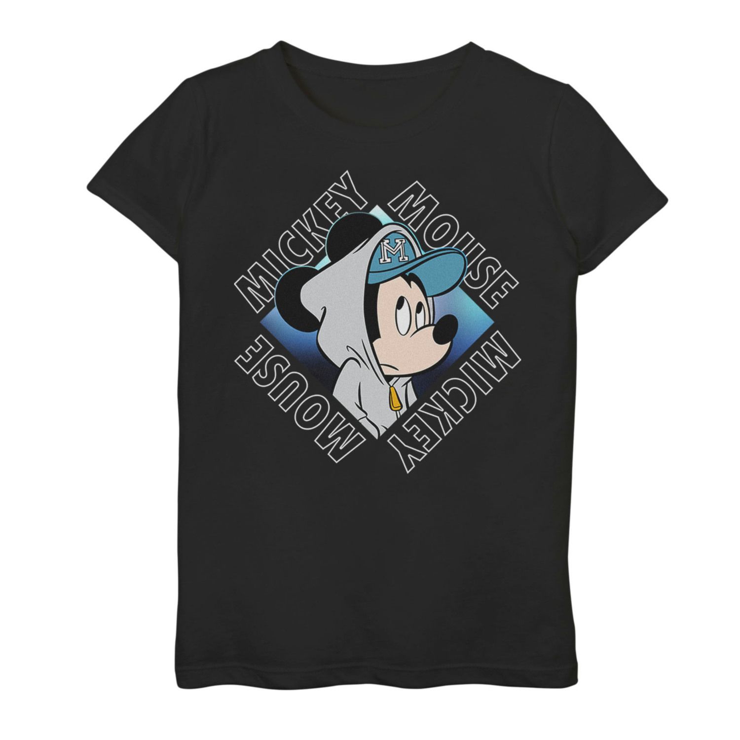 Image for Disney 's Mickey Mouse Girls 7-16 Hoodie Portrait Graphic Tee at Kohl's.
