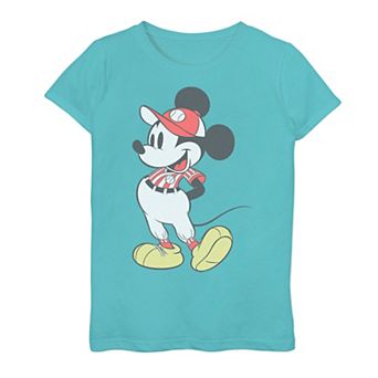 Disney's Mickey Mouse Girls 7-16 Baseball Outfit Graphic Tee