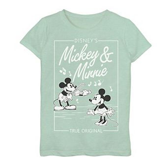 Disney's Mickey Mouse & Minnie Mouse Girls 7-16 Mouse Vintage Comic Graphic Tee