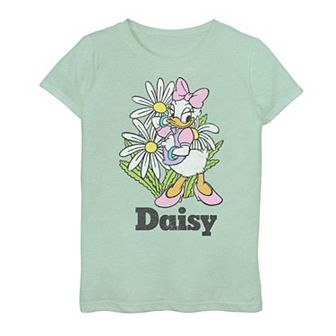 Disney's Mickey And Friends Girls 7-16 Daisy Duck Floral Portrait Graphic Tee