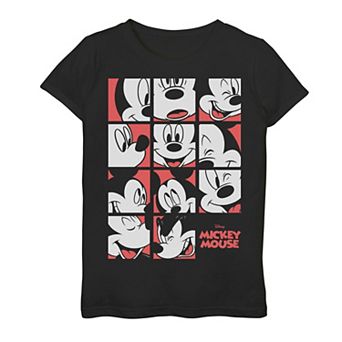 Disney's Mickey And Friends Girls 7-16 Mickey Mouse Expressions Boxes Graphic Tee