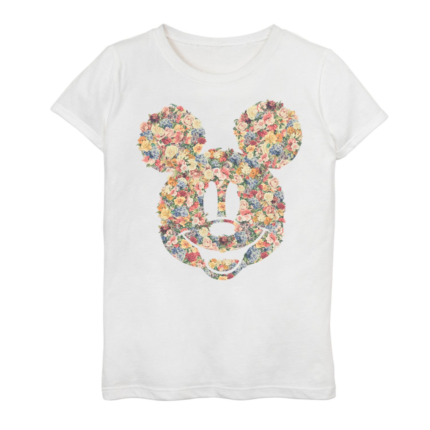 Image for Disney 's Mickey And Friends Girls 7-16 Mickey Mouse Floral Fill Graphic Tee at Kohl's.