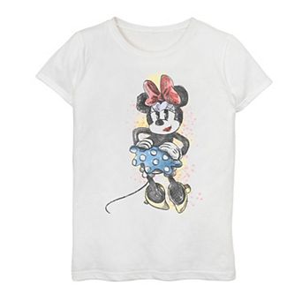 Disney's Mickey Mouse & Friends Girls 7-16 Minnie Mouse Sketch Portrait Graphic Tee