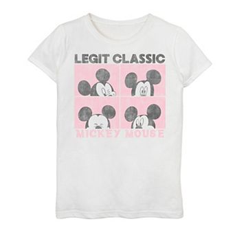 Disney's Mickey And Friends Girls 7-16 Mickey Mouse Legit Classic Panels Graphic Tee