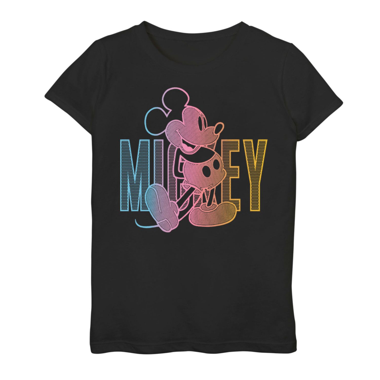 Image for Disney 's Mickey Mouse Girls 7-16 Gradient Outline Graphic Tee at Kohl's.