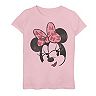 Disney's Mickey And Friends Girls 7-16 Minnie Mouse Stylized Portrait Graphic Tee