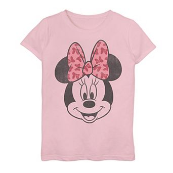 Disney's Mickey Mouse & Minnie Mouse Girls 7-16 Big Face Graphic Tee