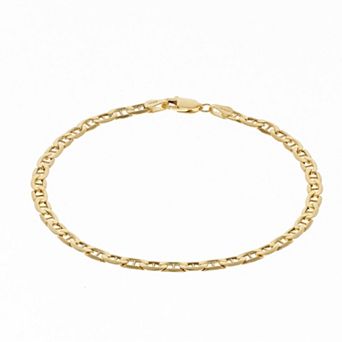 14k Gold Anchor Link Chain Necklace