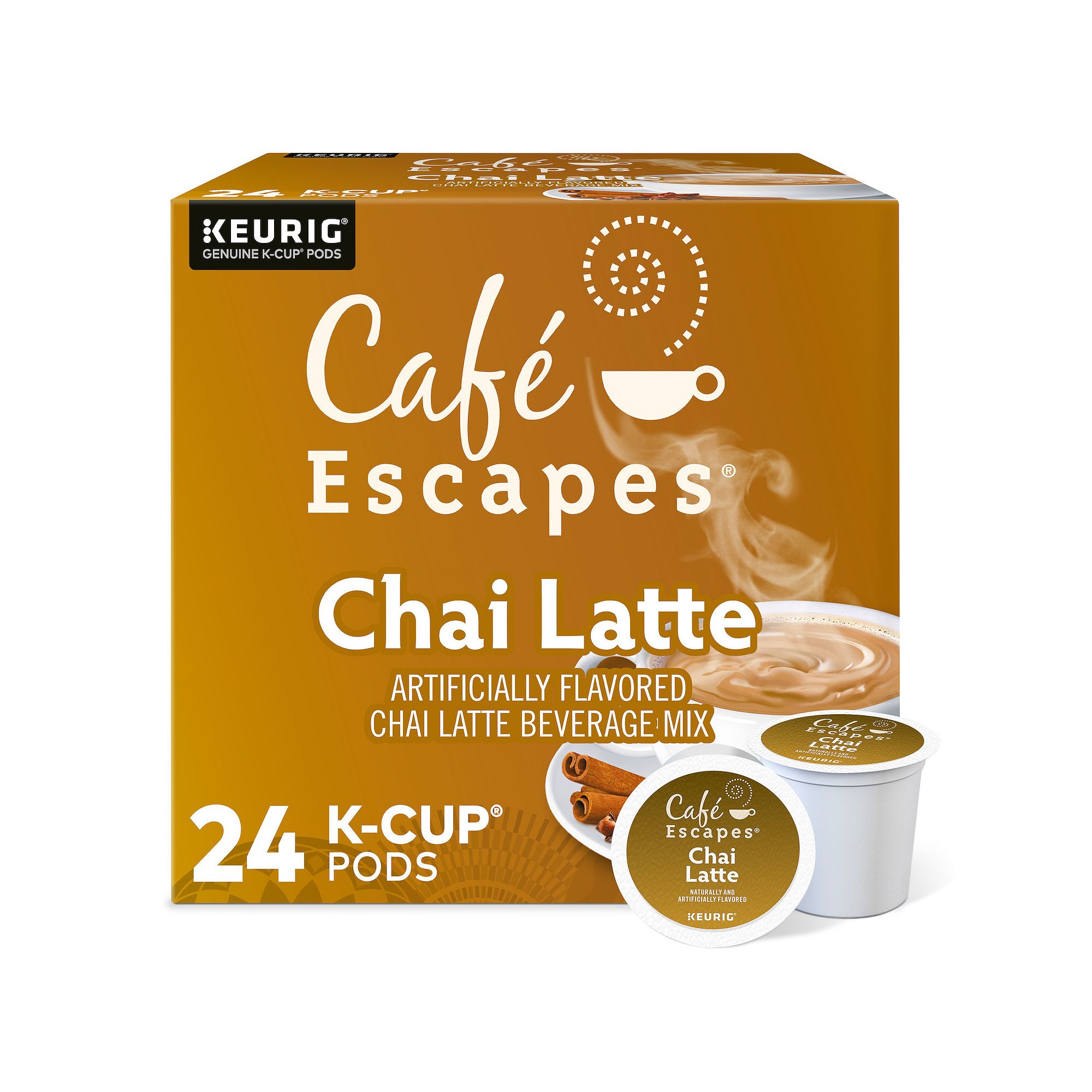 Café Escapes® Chai Latte, K-Cup® Pods, 24 Count, Multi None