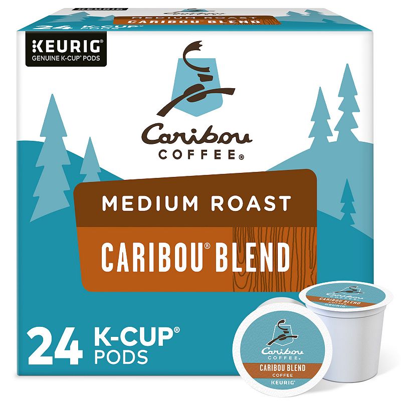 ( 18/11/2024) Caribou Coffee - Caribou Blend, Keurig Single-Serve K-Cup Pods, Medium Roast Coffee, 24 Count