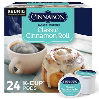 Cinnabon® Classic Cinnamon Roll Coffee, Light Roast, K-Cup® Pods, 24 Count