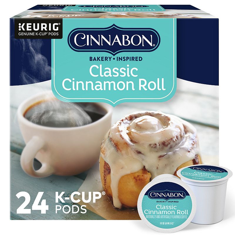 Cinnabon - Classic Cinnamon Roll Keurig Single-Serve K-Cup Pods, Light Roast Coffee, 24 Count