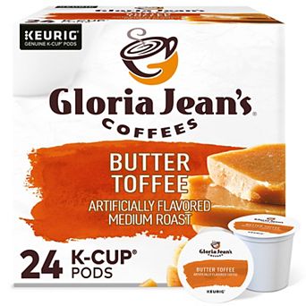 Gloria Jean's® Butter Toffee Coffee, Medium Roast K-Cup® Pods, 24 Count